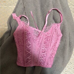 Lace corset top